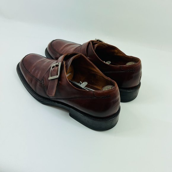 Johnston & Murphy Brown Buckle Leather Loafers Italian Men’s 11.5 M main image 7